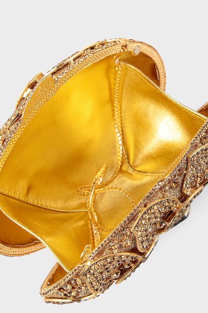 Party Wear Clutch BK4138-Golden