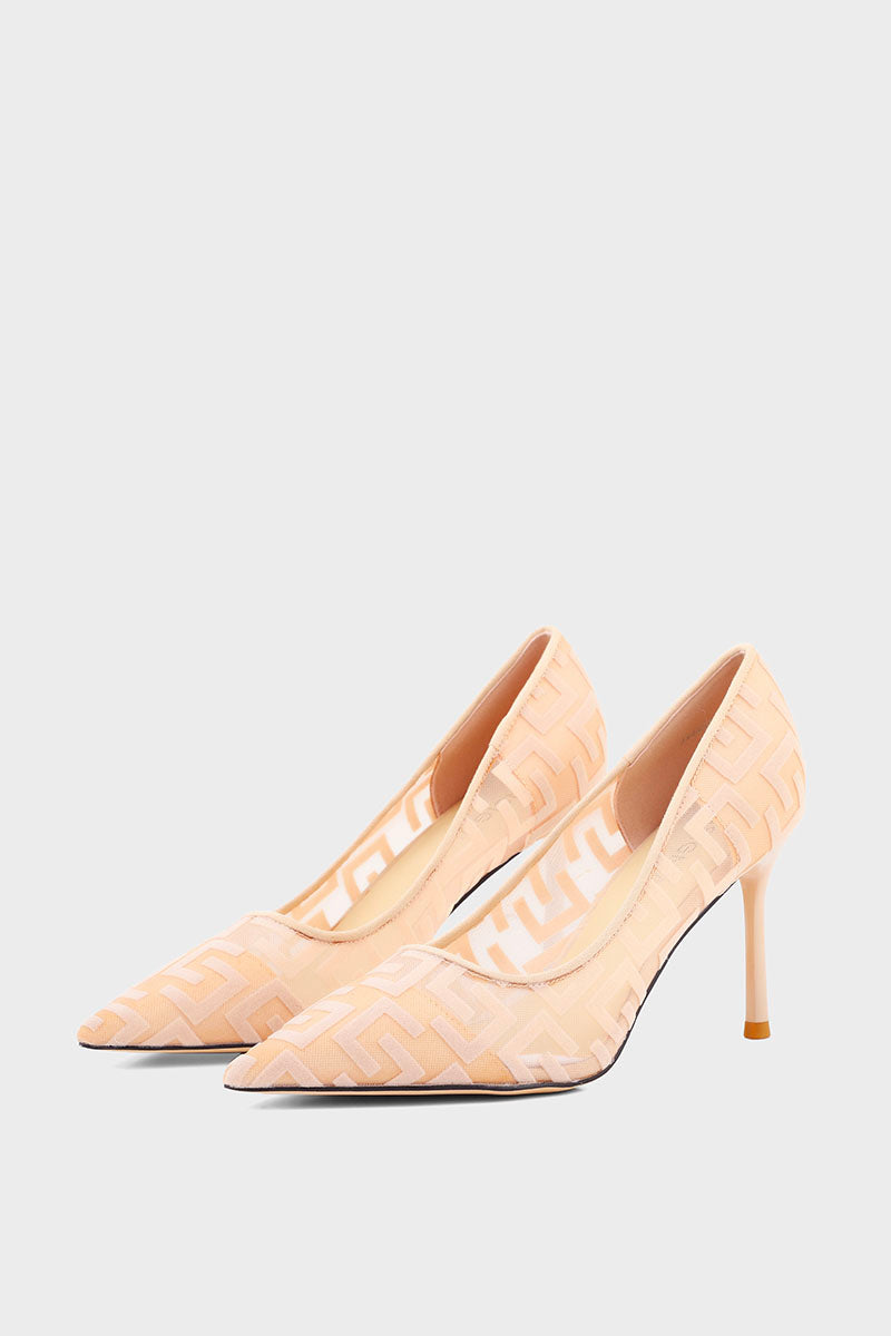 Formal Court Shoes I44463-Fawn