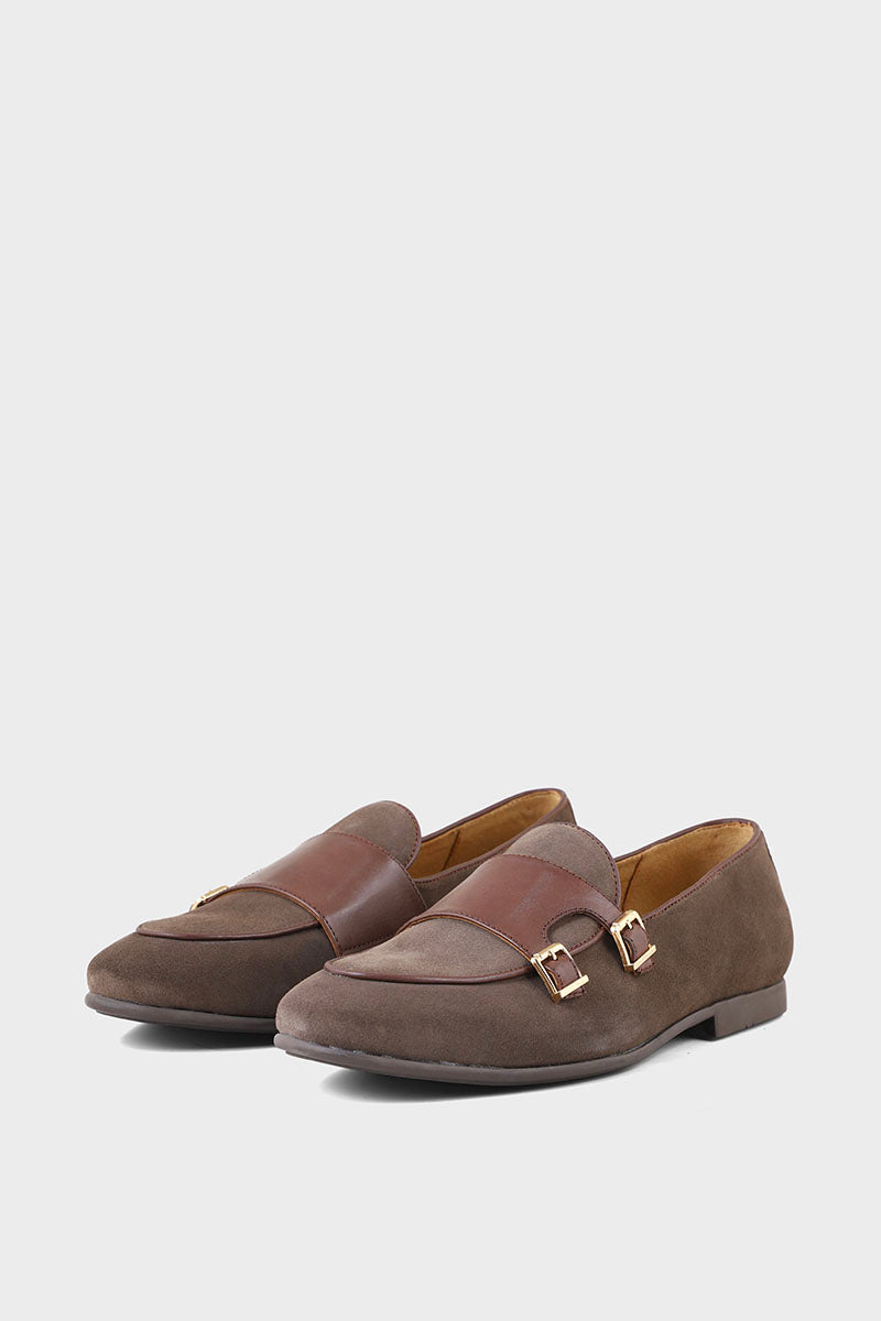 Men Formal Loafers M22084-BROWN