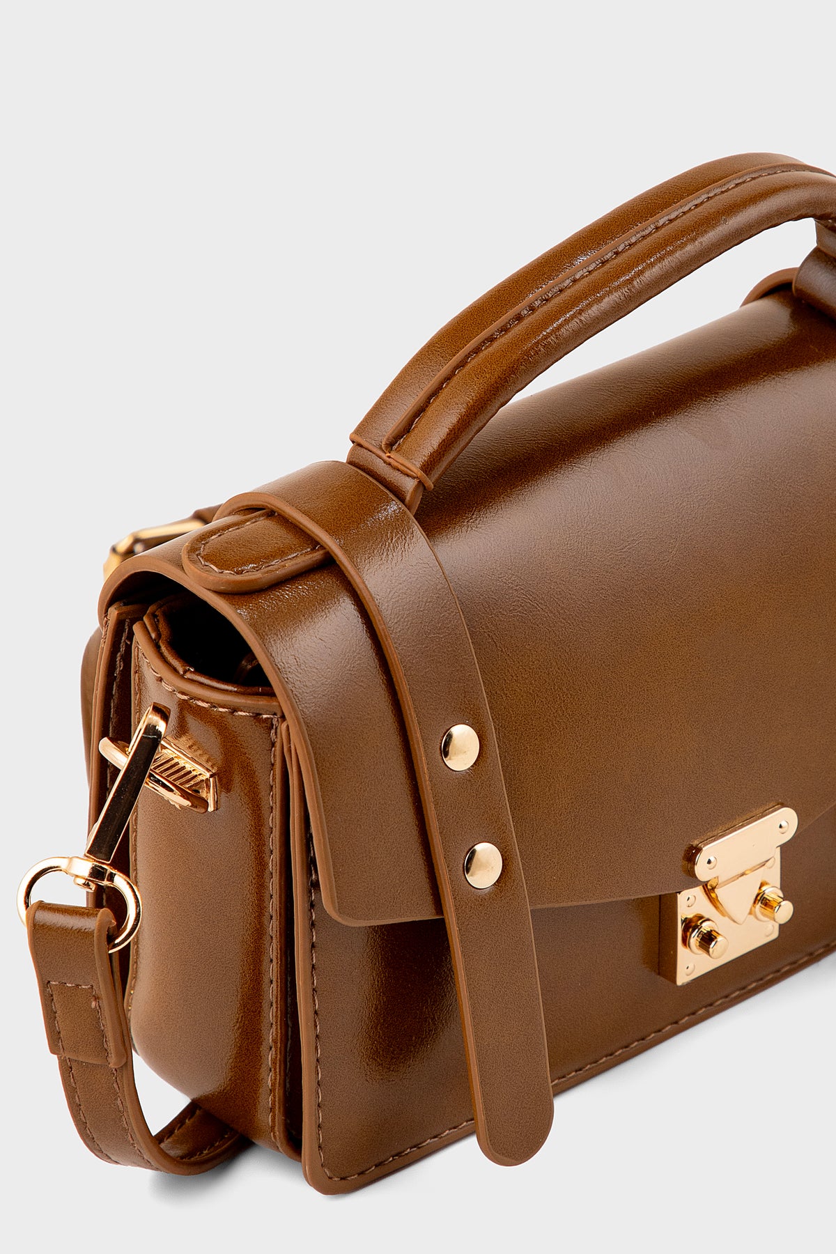 Top Handle Hand Bags BH0222-Brown