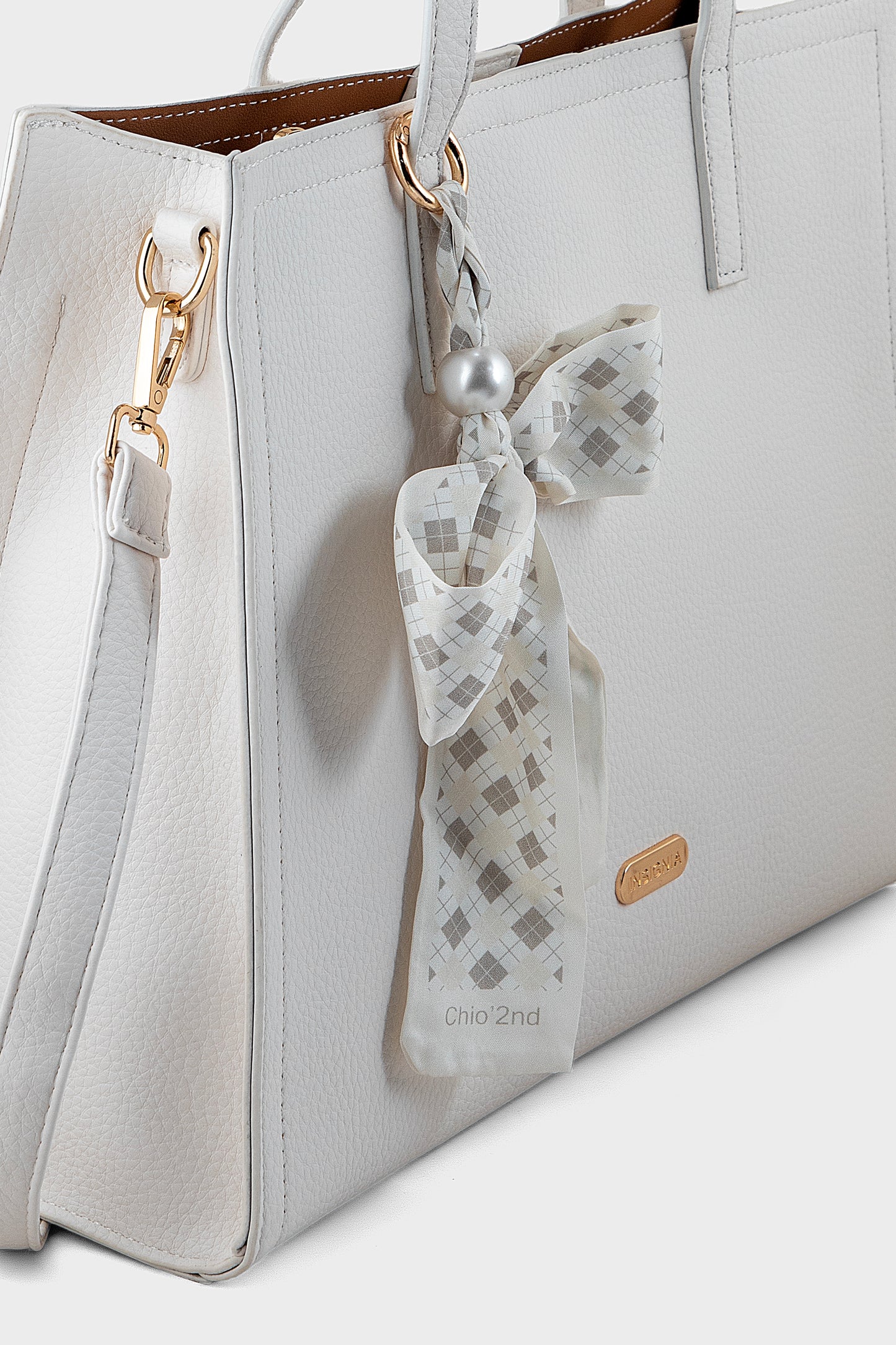 Tote Hand Bags BS2320-White