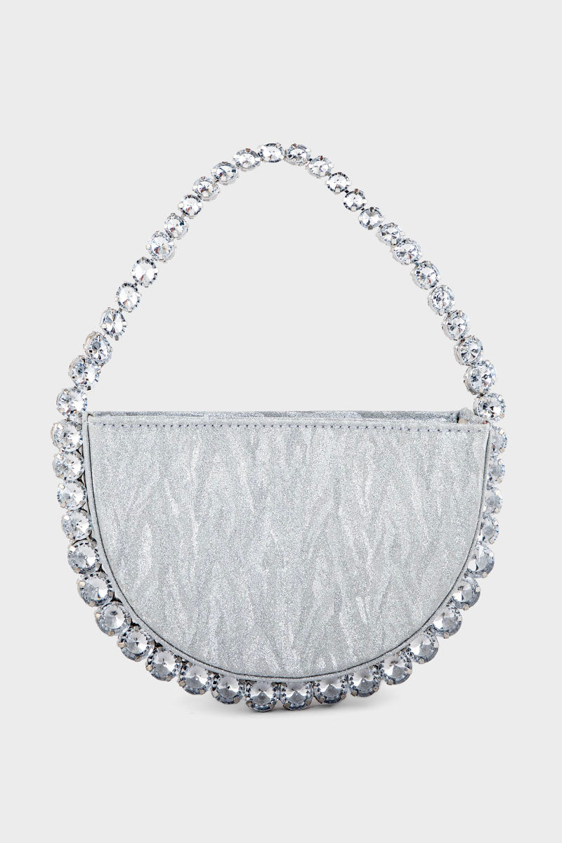 Party Wear Clutch BH0117-Silver