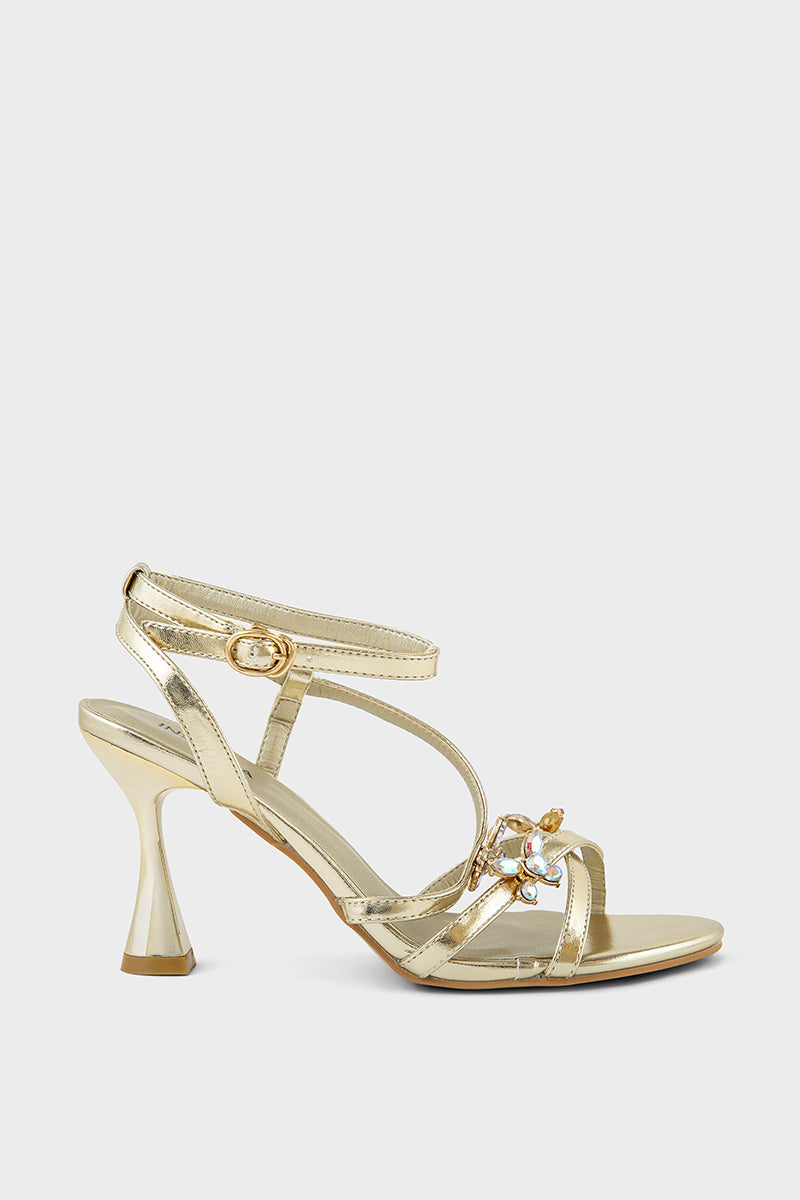 Party Wear Sandal IP2082-Gold