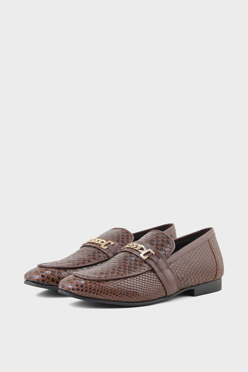 Men Formal Loafers M38070-Brown