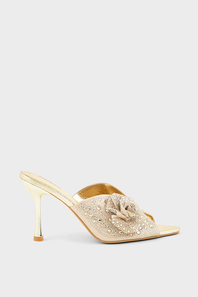 Party Wear Slip On IP0133-Gold