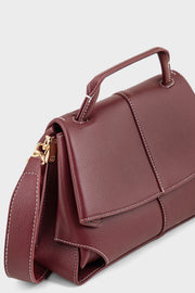 Top Handle Hand Bags BS2415-Maroon