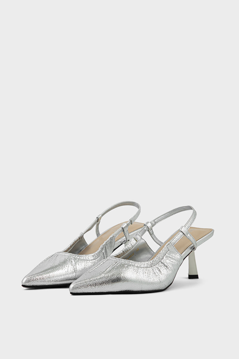 Pary Wear Sling Back IP4022-Silver