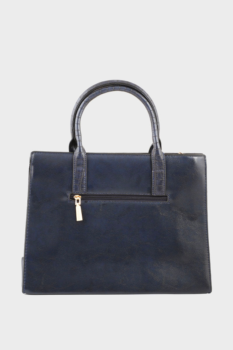 Formal Tote Hand Bags B14972-Blue