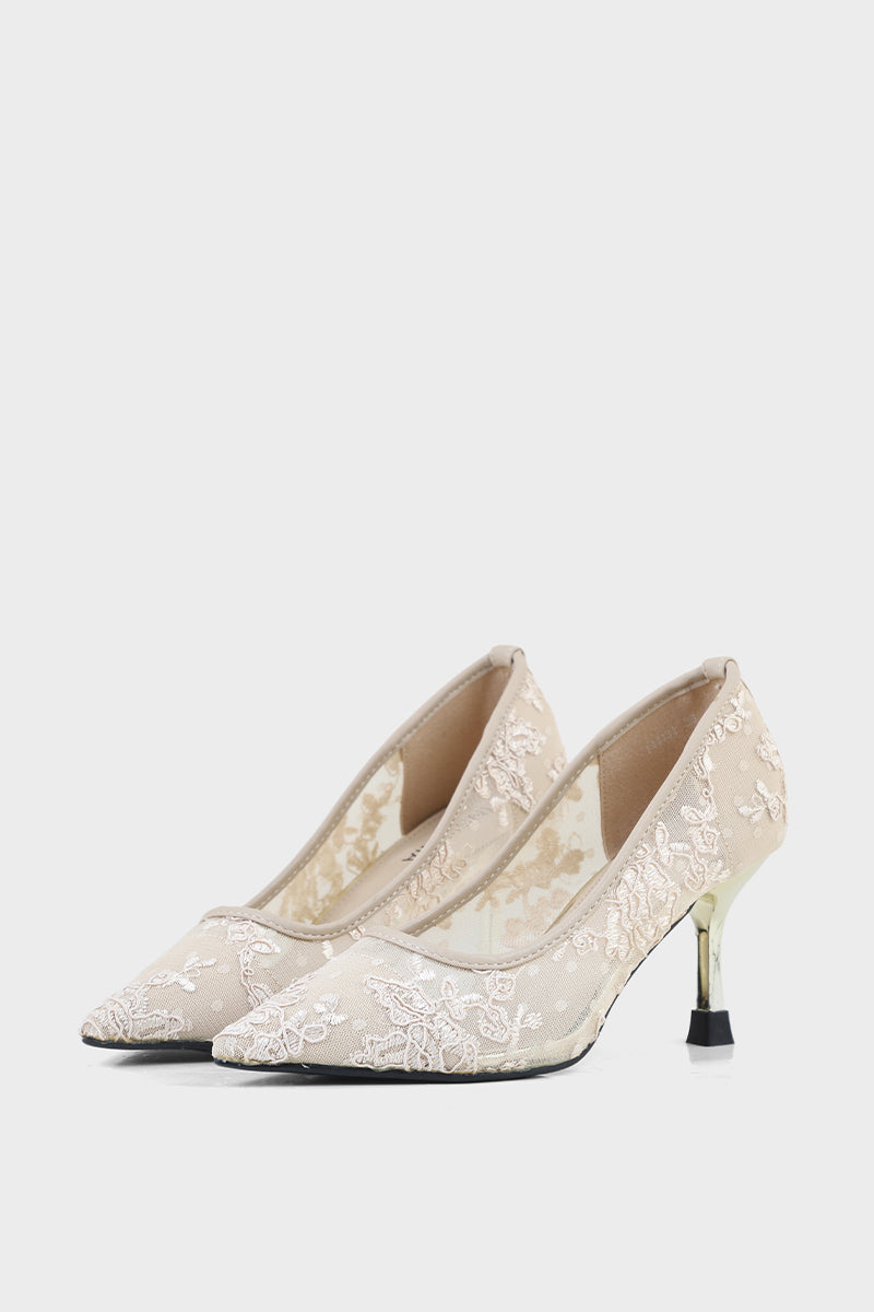 Formal Court Shoes I44431-BEIGE