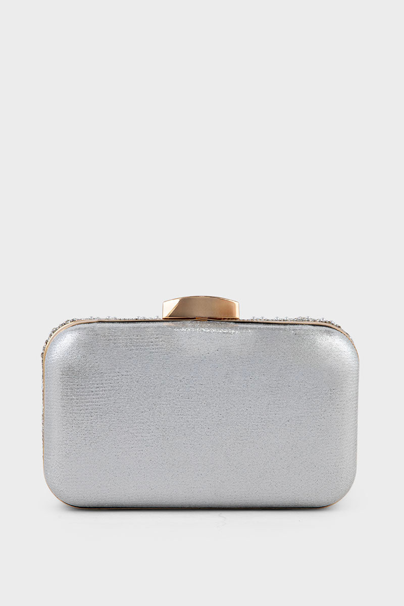 Party Wear Clutch BK4116-White