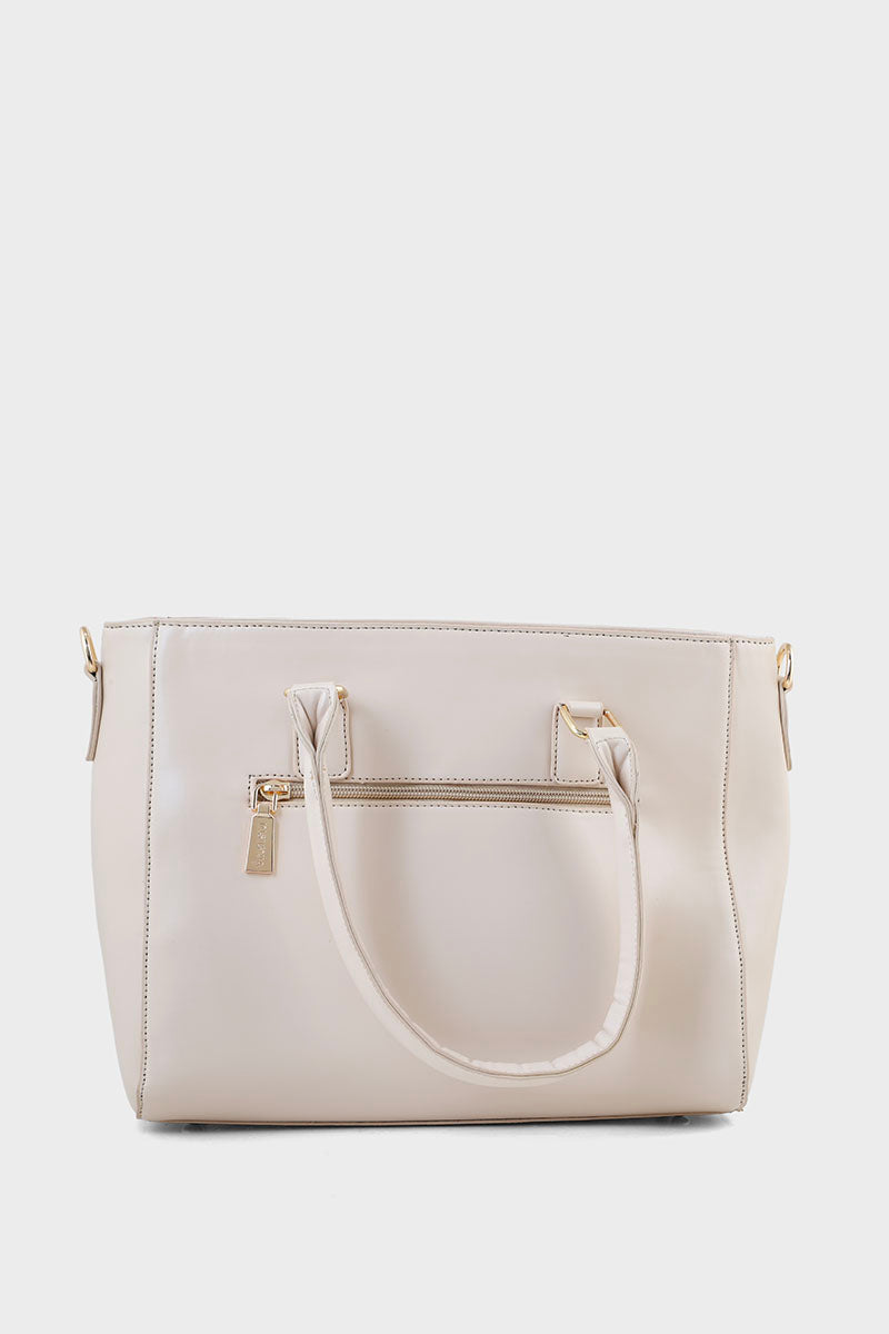 Top Handle Hand Bags B10541-Off White