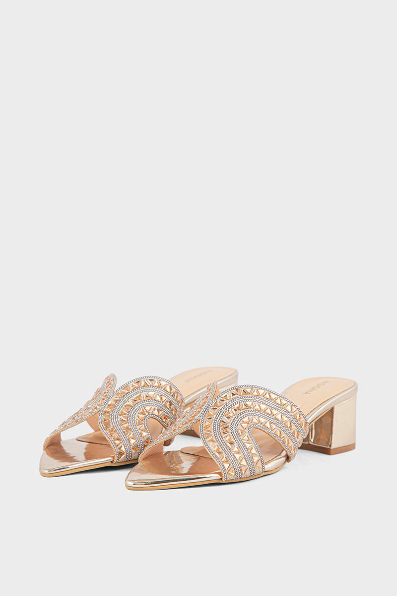 Party Wear Slip On IP0059-Champagne