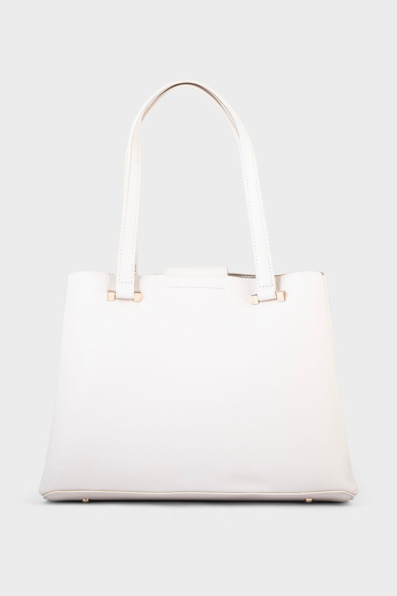 Formal Tote Hand Bags BS2058-White