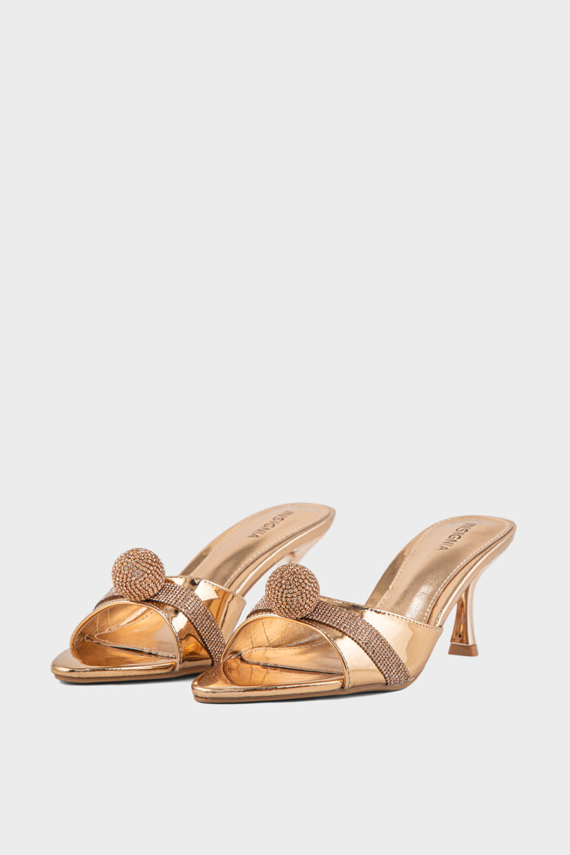 Party Wear Slip On IP0090-Champagne