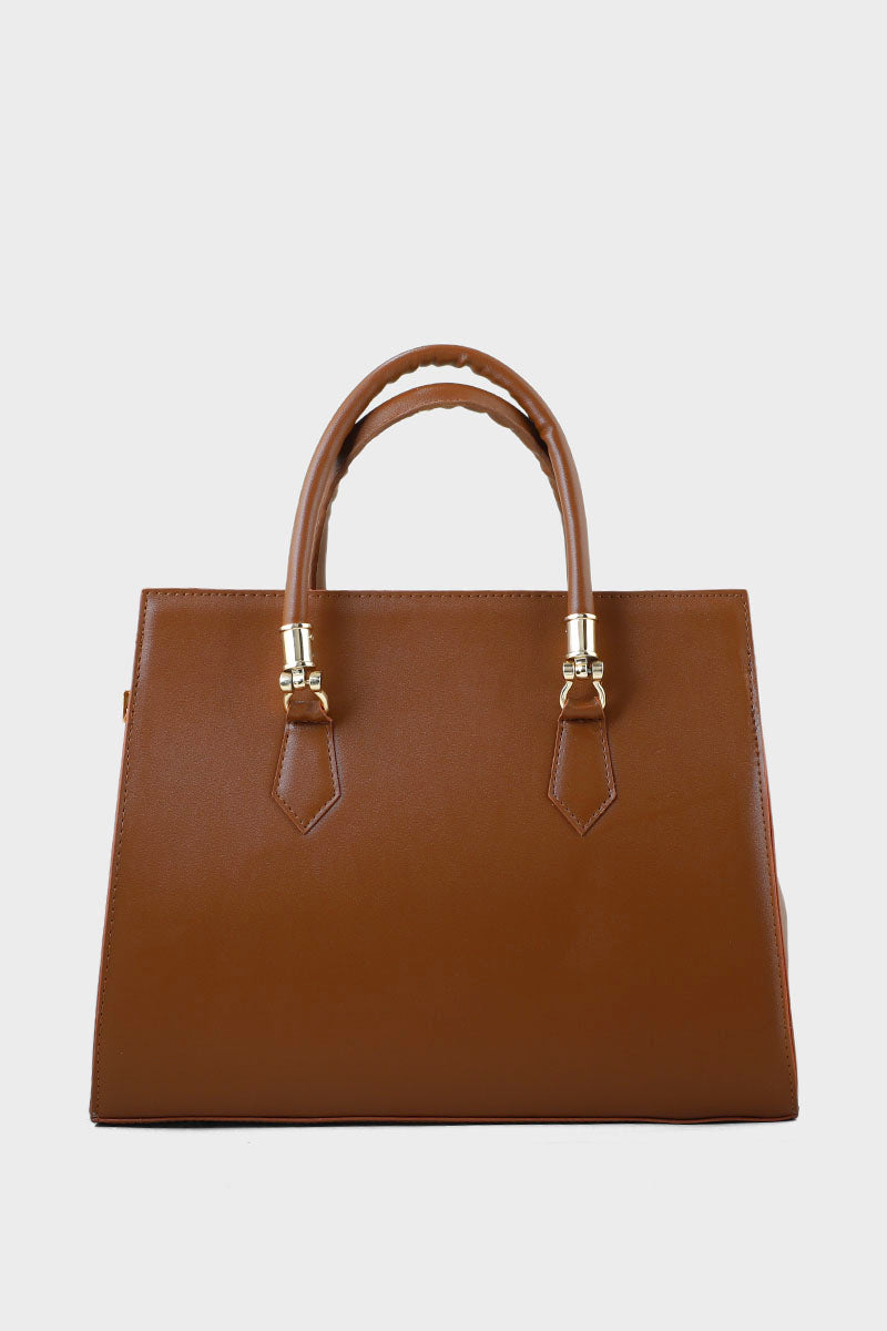 Top Handle Hand Bags BH0028-Brown