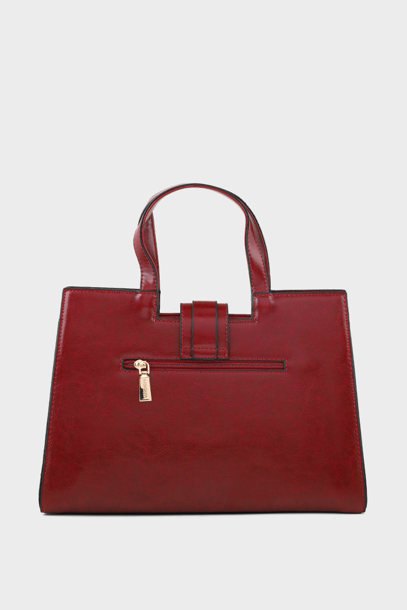 Formal Tote Hand Bags B14965-Red