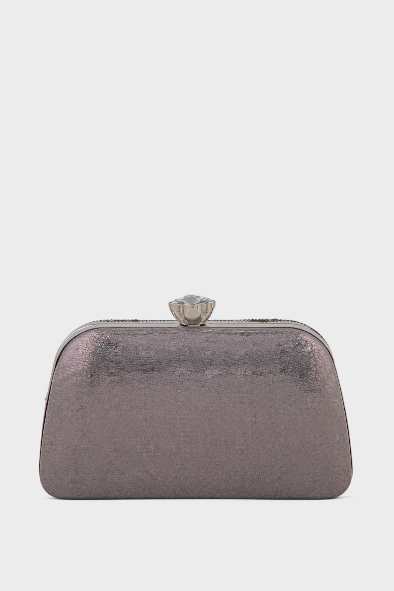 Party Wear Clutch BK4118-Silver