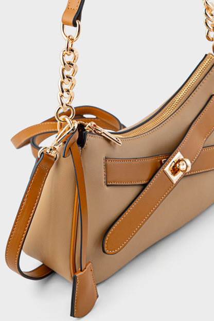 Bagutte Shoulder Bags BS2352-Tan