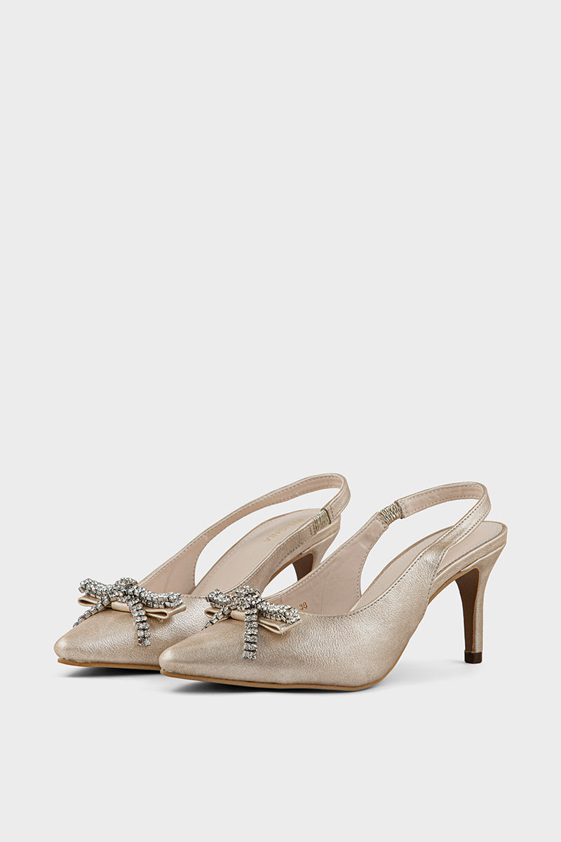 Party Wear Sling Back IP4031-Gold