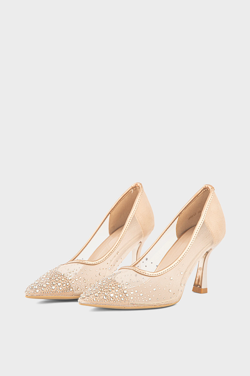 Party Wear-Court Shoes-IP5017-Gold
