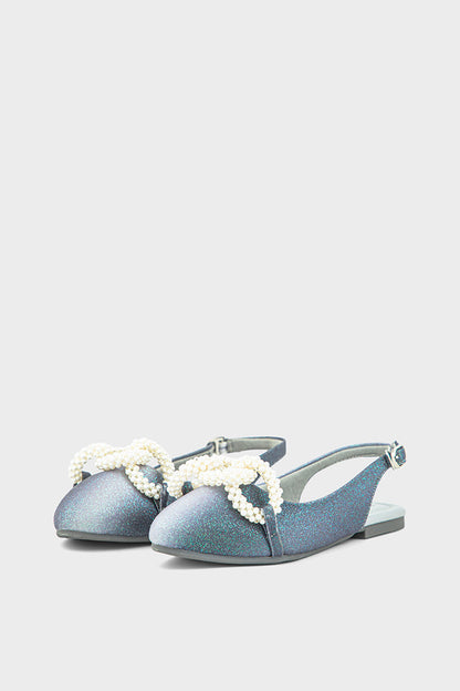 Girls Party Wear Sling Back GP7001-Grey