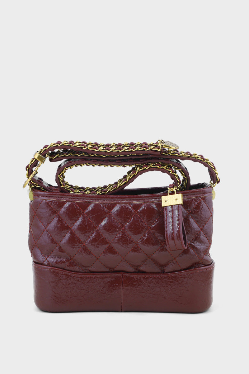 Cross Shoulder Bags BS2112-Maroon