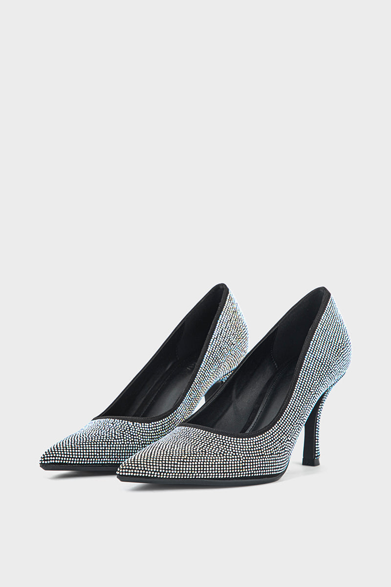 Party Wear Court Shoes IP5022-Black
