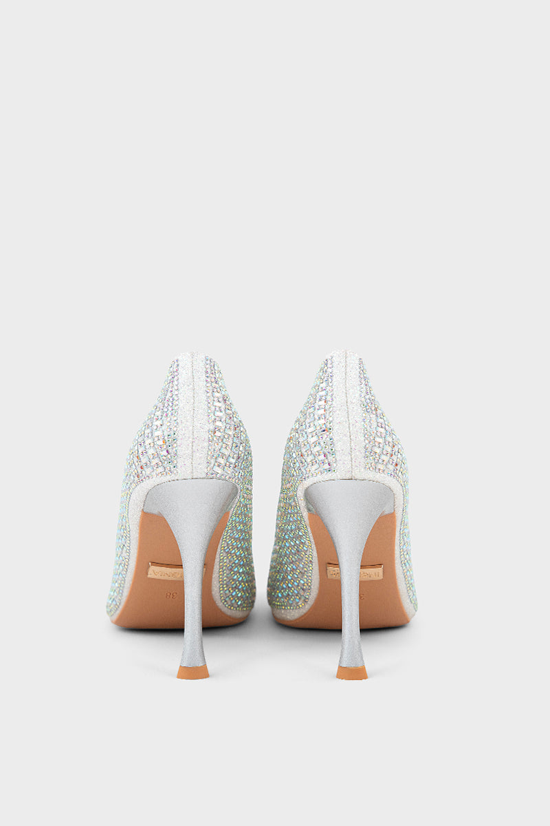 Pary Wear Court Shoes IP5050-Silver
