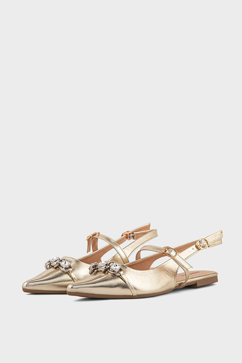 Formal Sling Back IF4054-Dull Gold