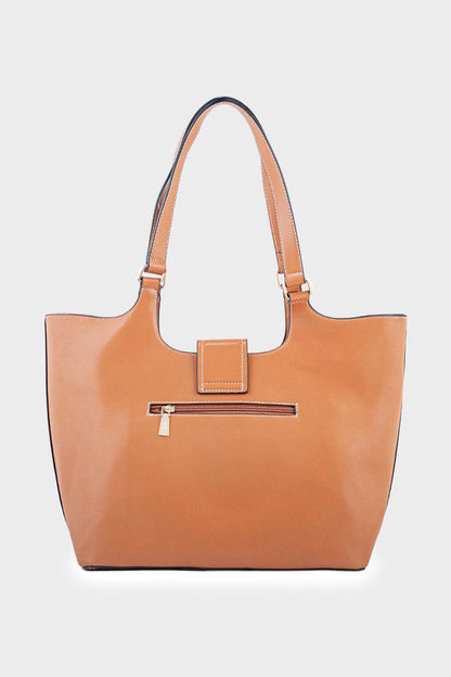 Tote Hand Bags BS2047-Tan