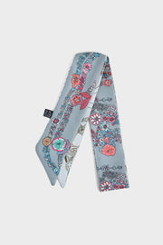Premium Silk Bag Scarf BF0005-Grey