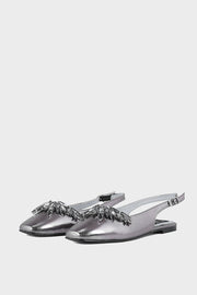 Casual Sling Back IP4016-Gun Metallic