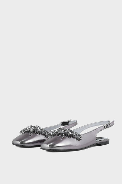 Casual Sling Back IP4016-Gun Metallic