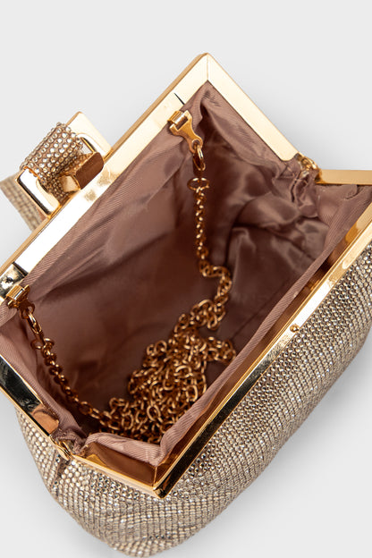 Party Wear Clutch BK4167-Golden