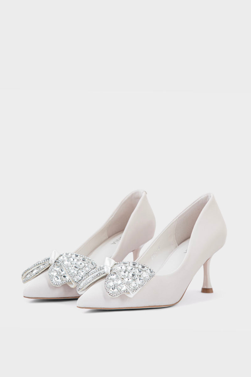 Party Wear Court Shoes IP5012-White