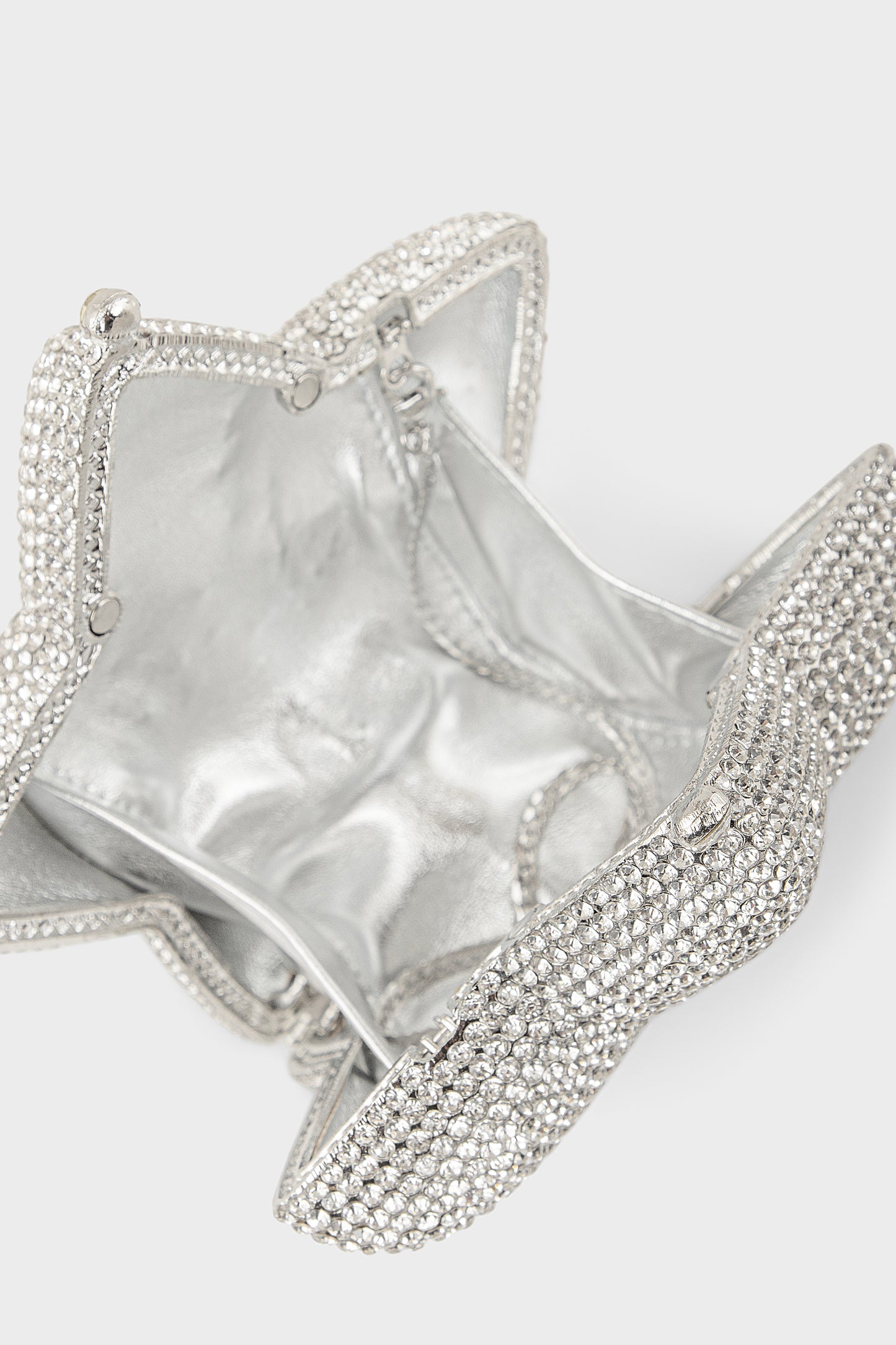 Party Wear Clutch BK4158-Silver