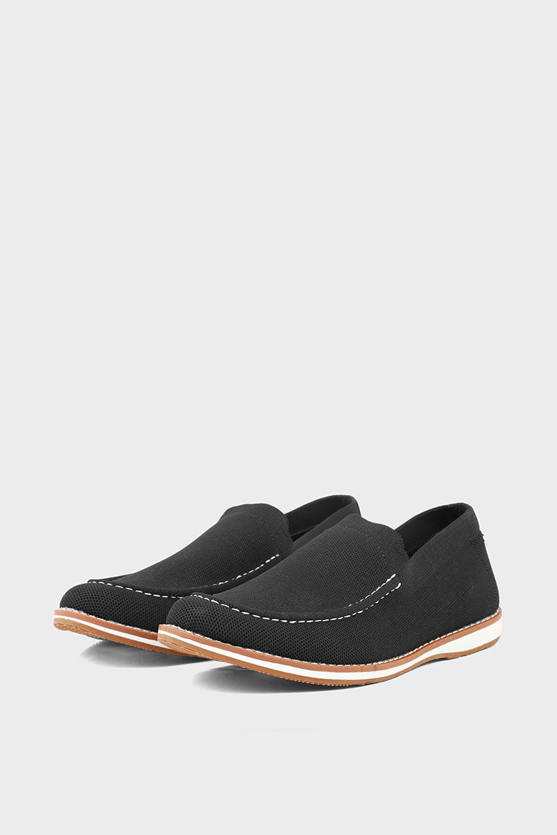 Men Casual Shoe/Moccs M22077-Black