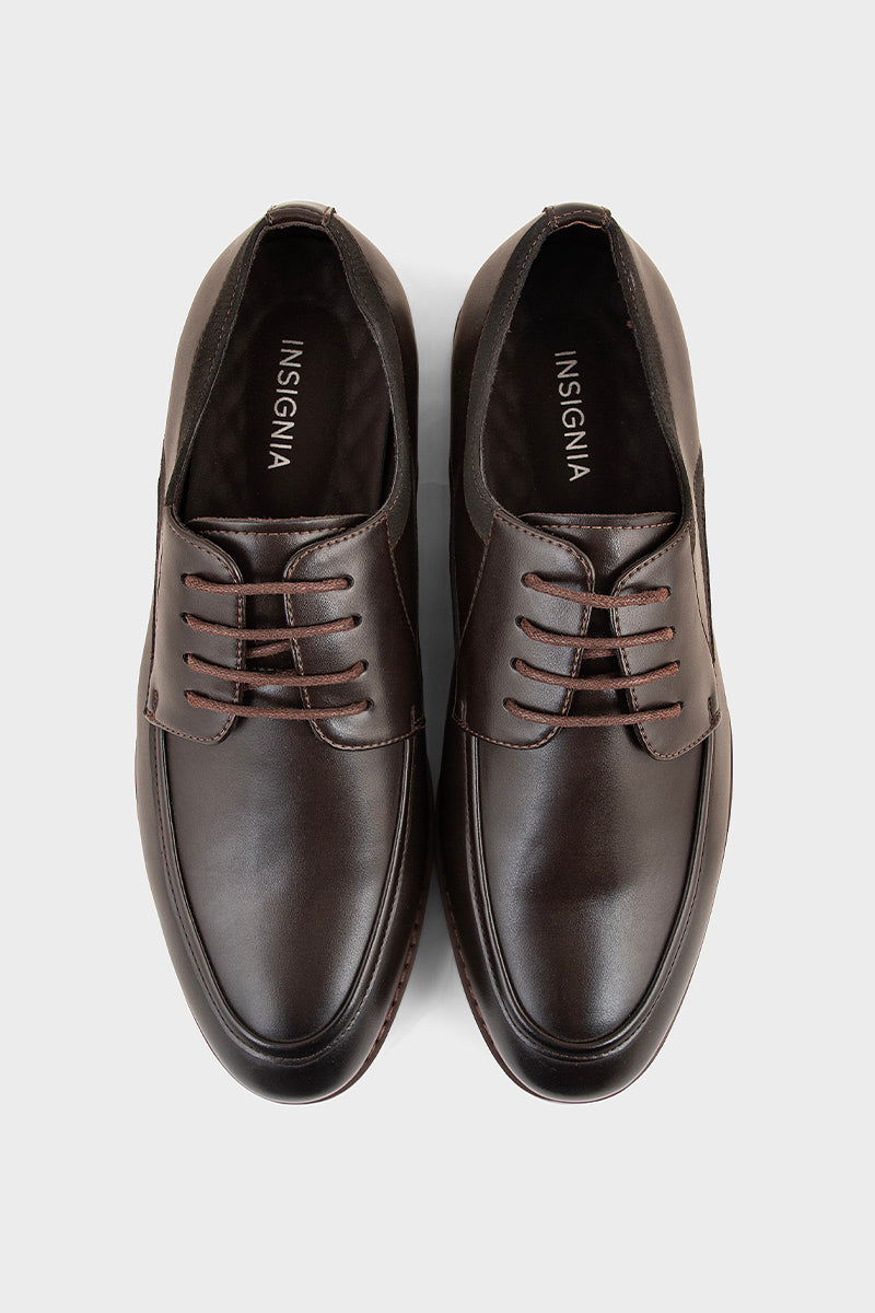 Men Formal Oxford MF8018-Coffee