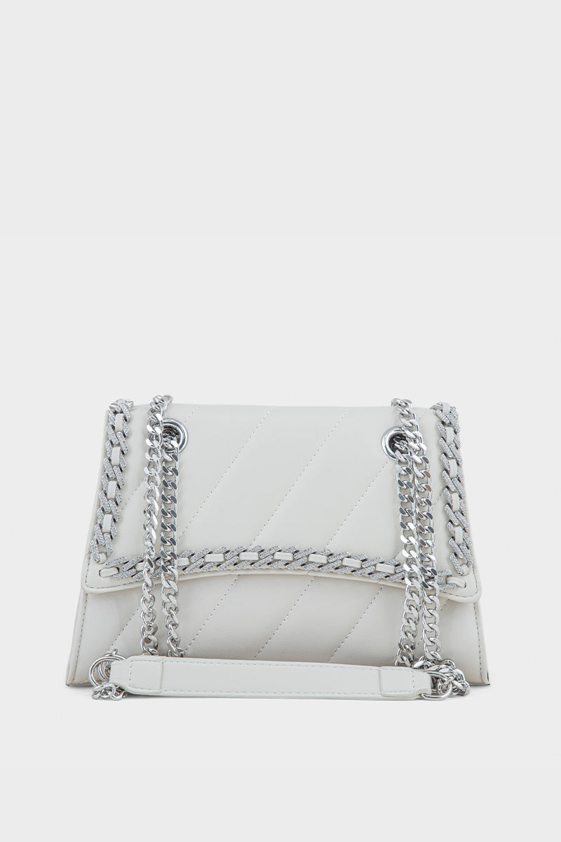 Flap Shoulder Bags BS2122-White