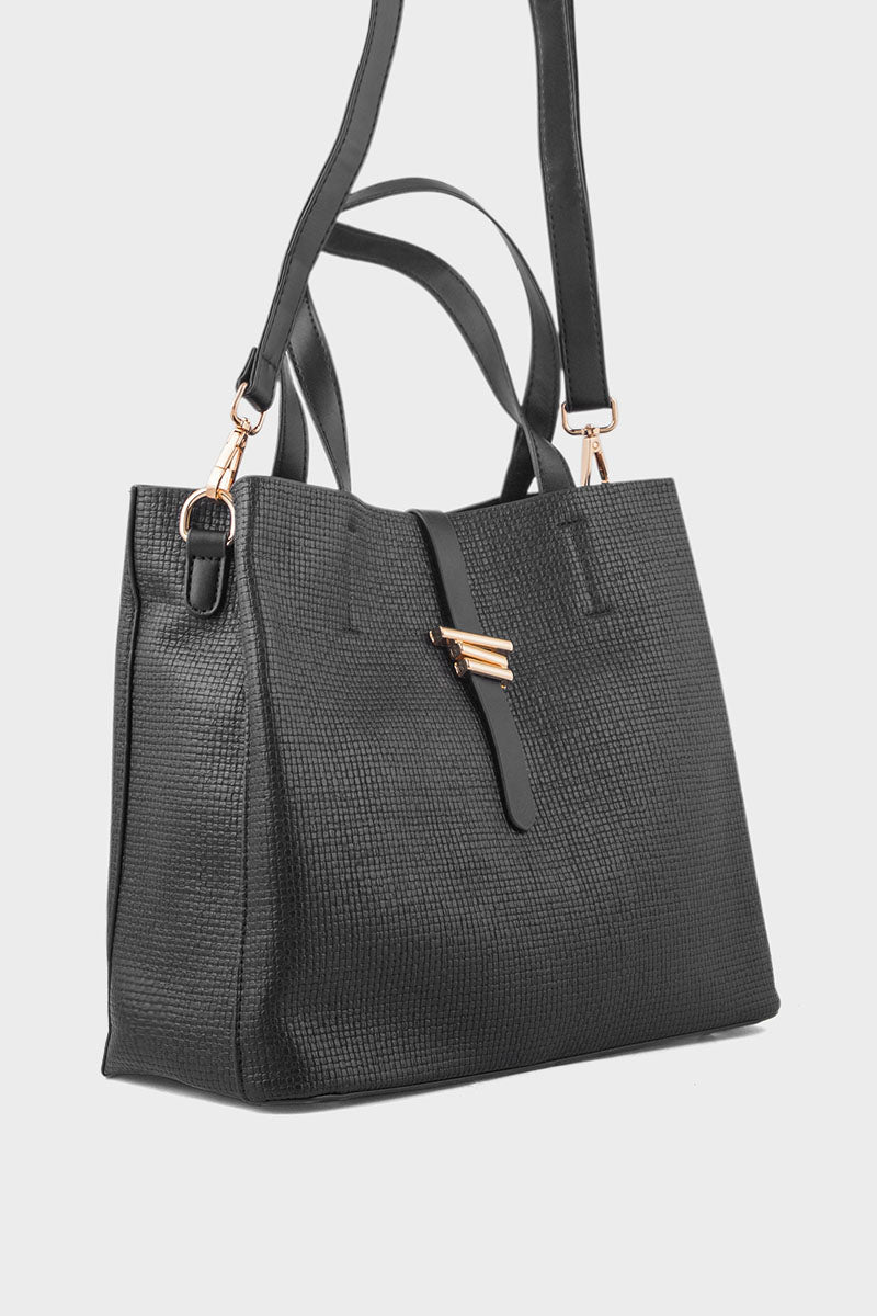 Tote Hand Bags BS2166-Black