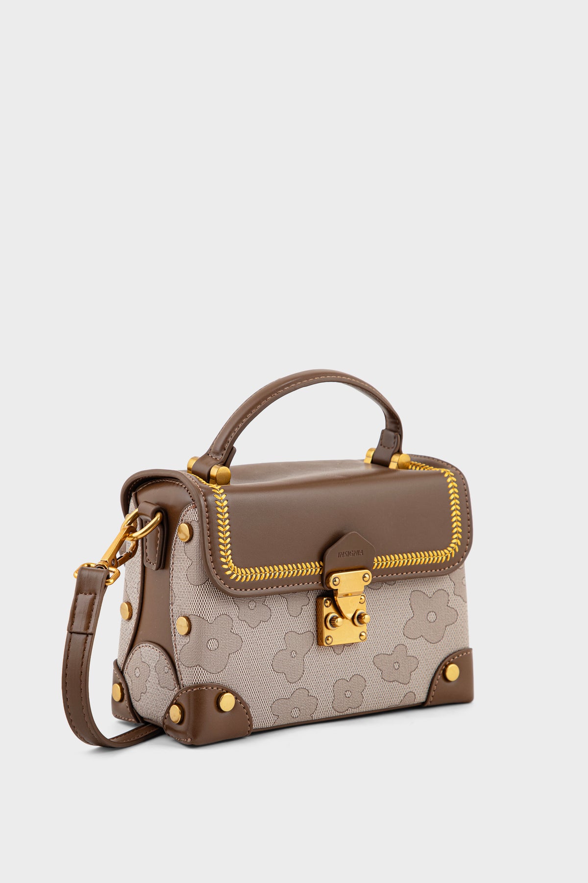 Top Handle Hand Bags BH0228-Brown