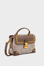 Top Handle Hand Bags BH0228-Brown