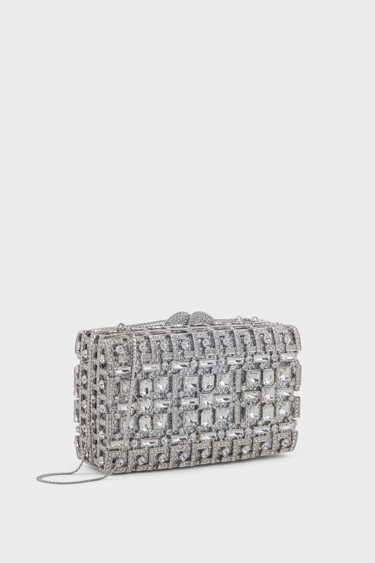 Party Wear Clutch BK4124-Silver