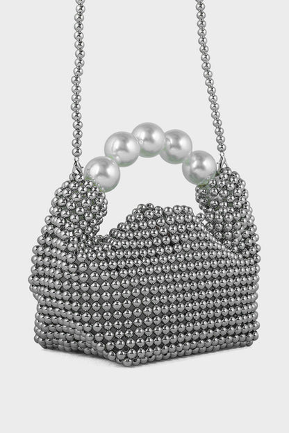 Party Wear Clutch BK4053-Silver