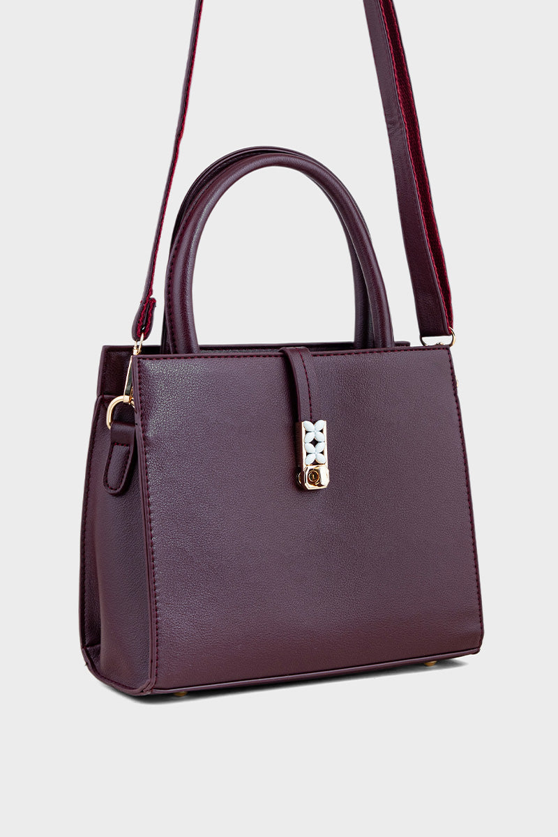 Top Handle Hand Bags BH0091-Maroon
