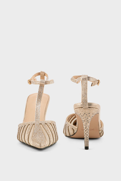 Party Wear Sling Back IP4026-Gold