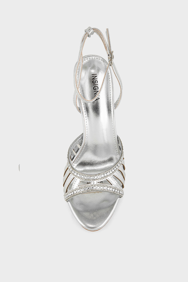 Party Wear Sandal IP2085-Silver