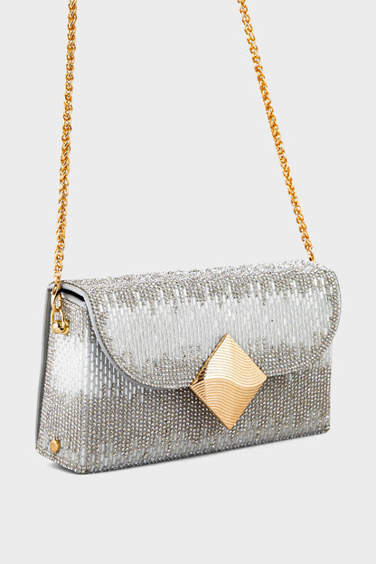 Party Wear Clutch BK4076-Silver
