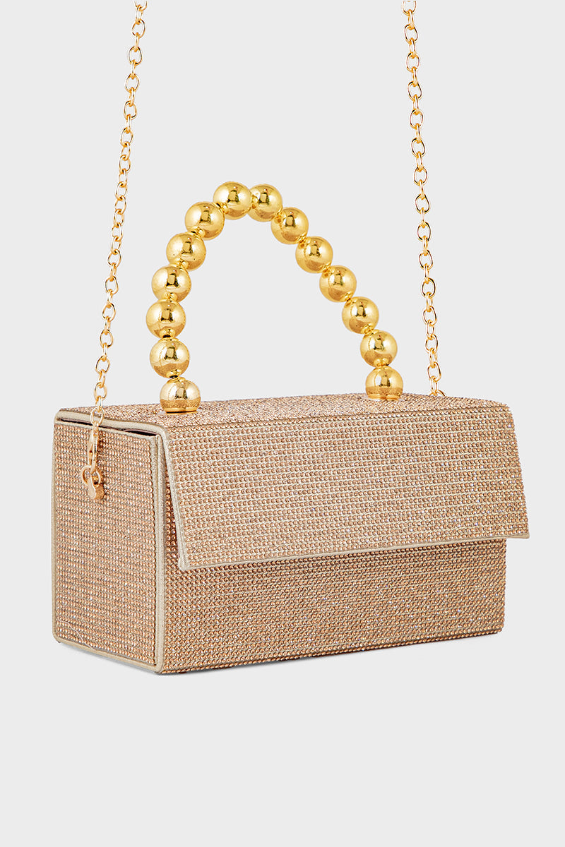 Party Wear Clutch BH0122-Golden
