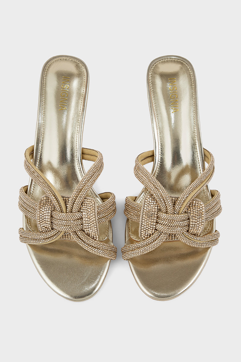 Party Wear Slip On IP0119-Gold